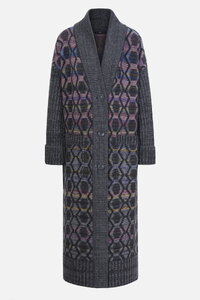 Coat, Geometric Pattern