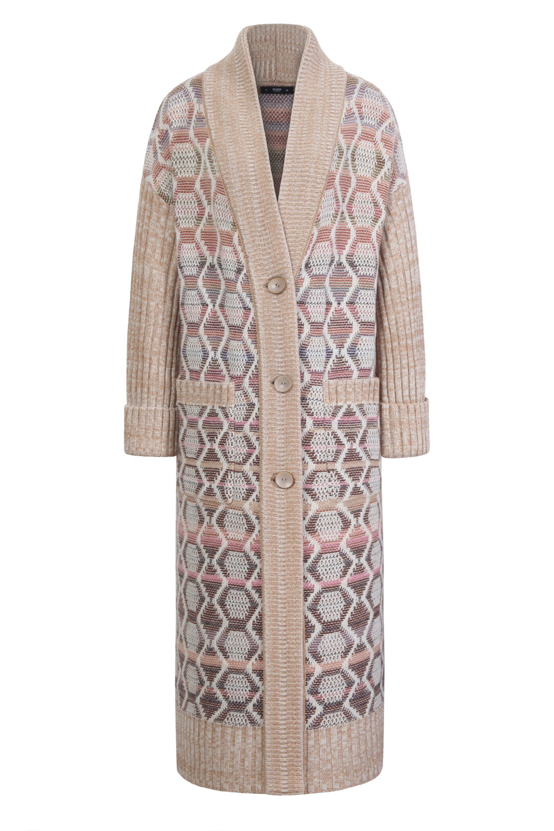 Coat, Geometric Pattern