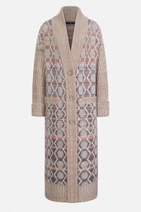 Coat, Geometric Pattern