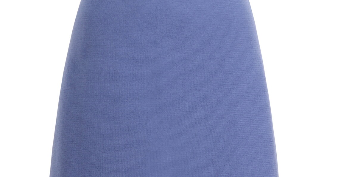 Knit Mini Skirt - Violet - Skirts - Ivko Woman