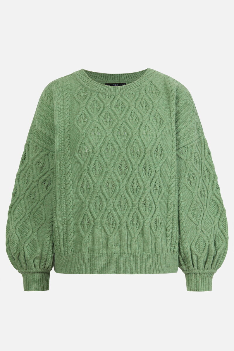 O-Neck Pullover, Structure Pattern