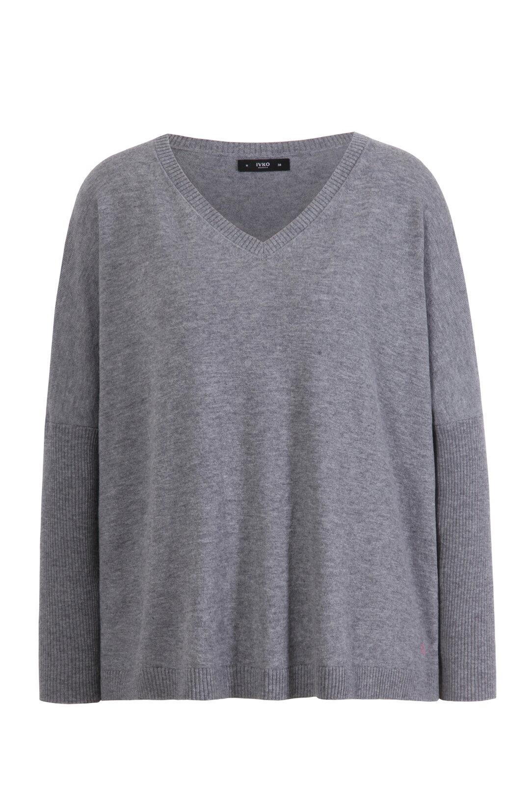 Oversize Pullover mit V-Ausschnitt