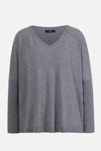 Oversize Pullover mit V-Ausschnitt