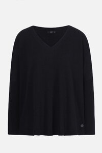 Oversize Pullover mit V-Ausschnitt