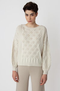 O-Neck Pullover, Structure Pattern