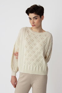 O-Neck Pullover, Structure Pattern