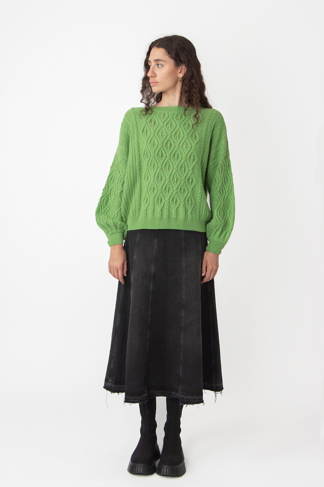 O-Neck Pullover, Structure Pattern