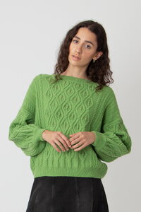 O-Neck Pullover, Structure Pattern