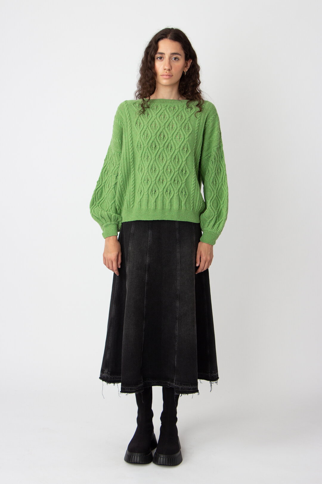 O-Neck Pullover, Structure Pattern