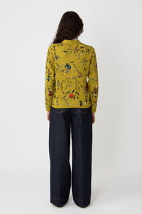 Jacquard Jacket, Floral Pattern