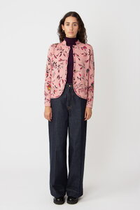 Jacquard Jacket, Floral Pattern