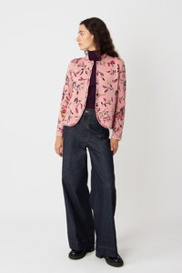 Jacquard Jacket, Floral Pattern