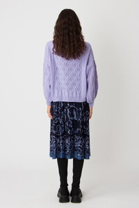 Jacquard Midi Skirt, Illumination Pattern