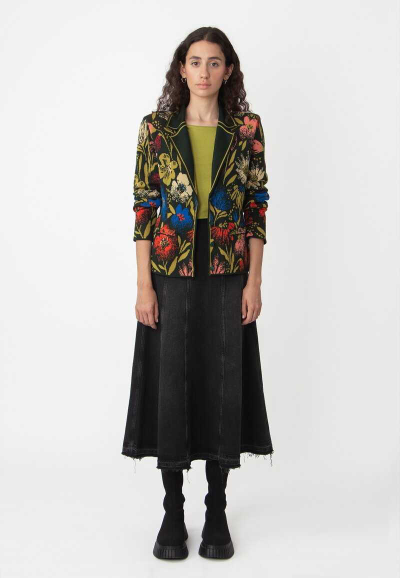 れみ　ACKA flower jacquard jacket Buy Rosalyn Jacquard Jacket | Johnny Was