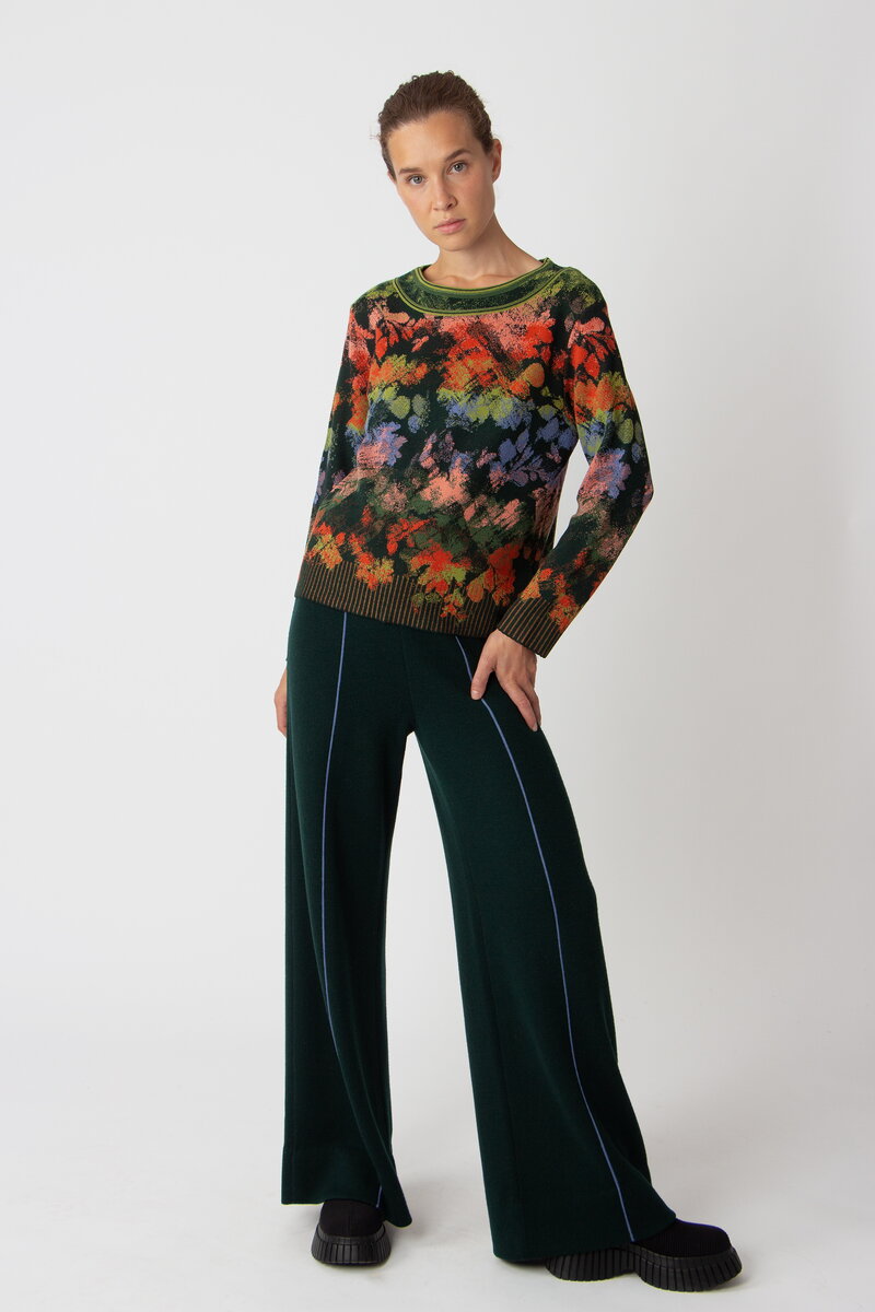 Jacquard Pullover, Camouflage Pattern