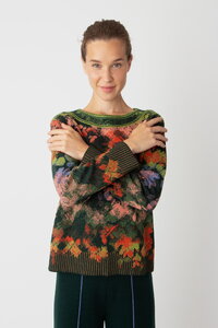 Jacquard Pullover, Camouflage Pattern