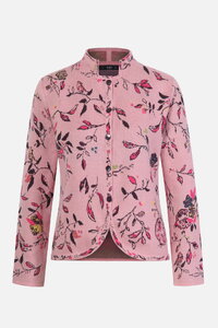 Jacquard-Jacke, Floralmuster