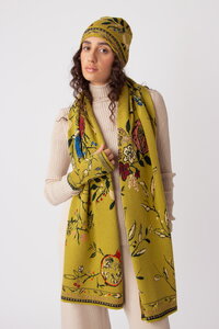 Scarf, Floral Pattern