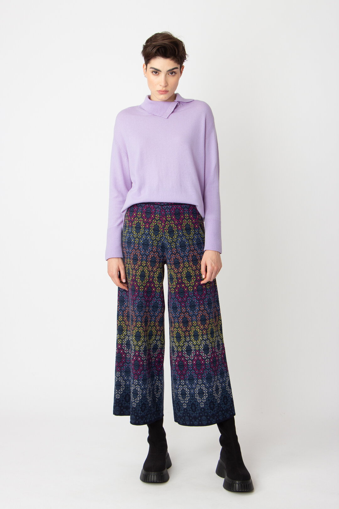 Jacquard Pants, Ornament Pattern