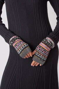 Wrist Warmers, Stripe Pattern