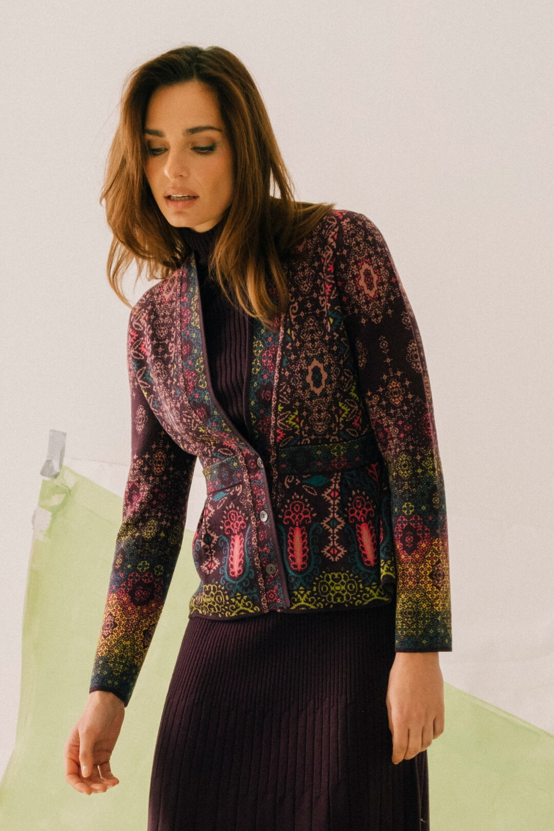 Jacquard Jacket, Ornement Pattern