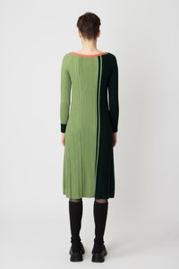 Jacquard Dress, Color Blocking