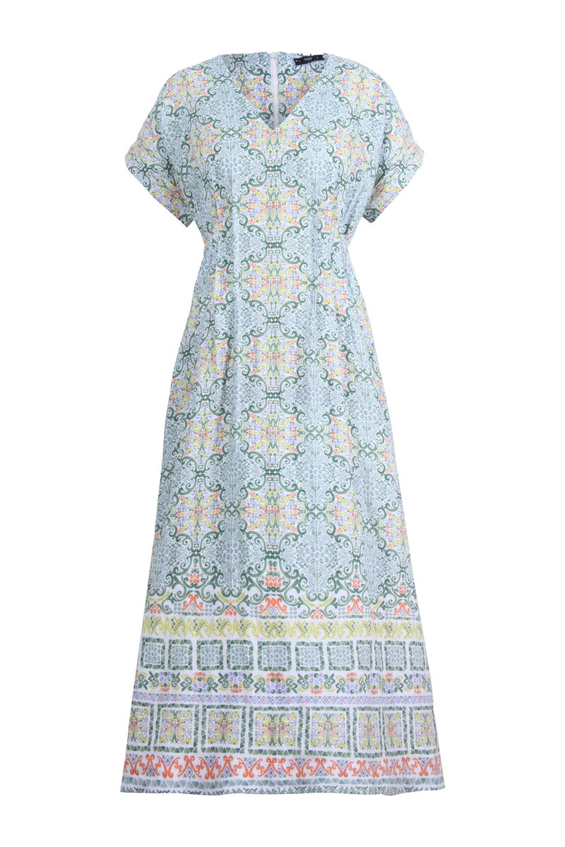 Bedrucktes Kleid, Marokko Motiv