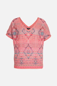 Pullover mit V-Ausschnitt, Marokko Motiv