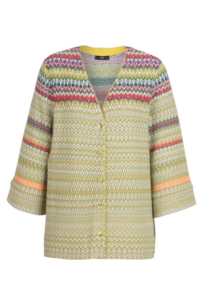 Kardigan, Retro Crochet Motiv