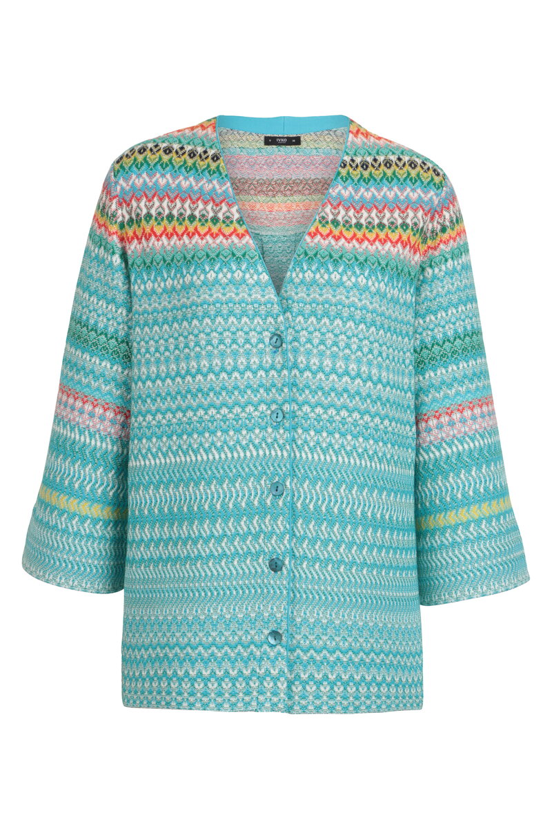 Strickjacke, Retro Crochet Motiv