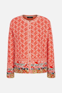 Jacquard-Strickjacke, Mix&Match Muster