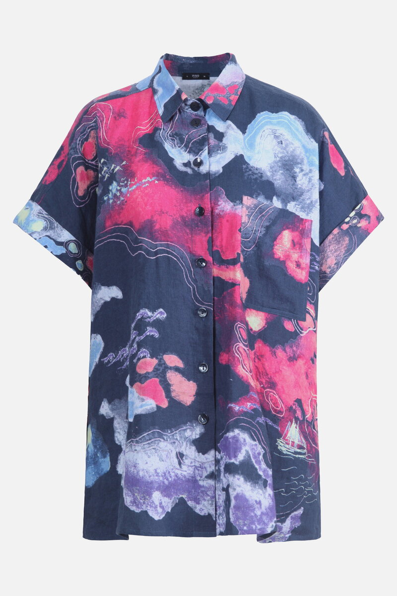 Printed Shirt, Terrain Pattern