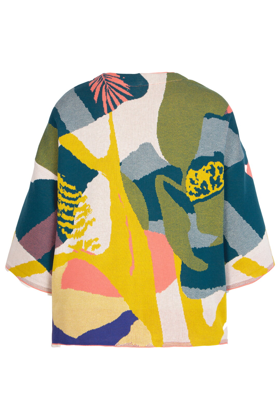 Gestrickter Strickjacke, Maximalist Tropics Motiv