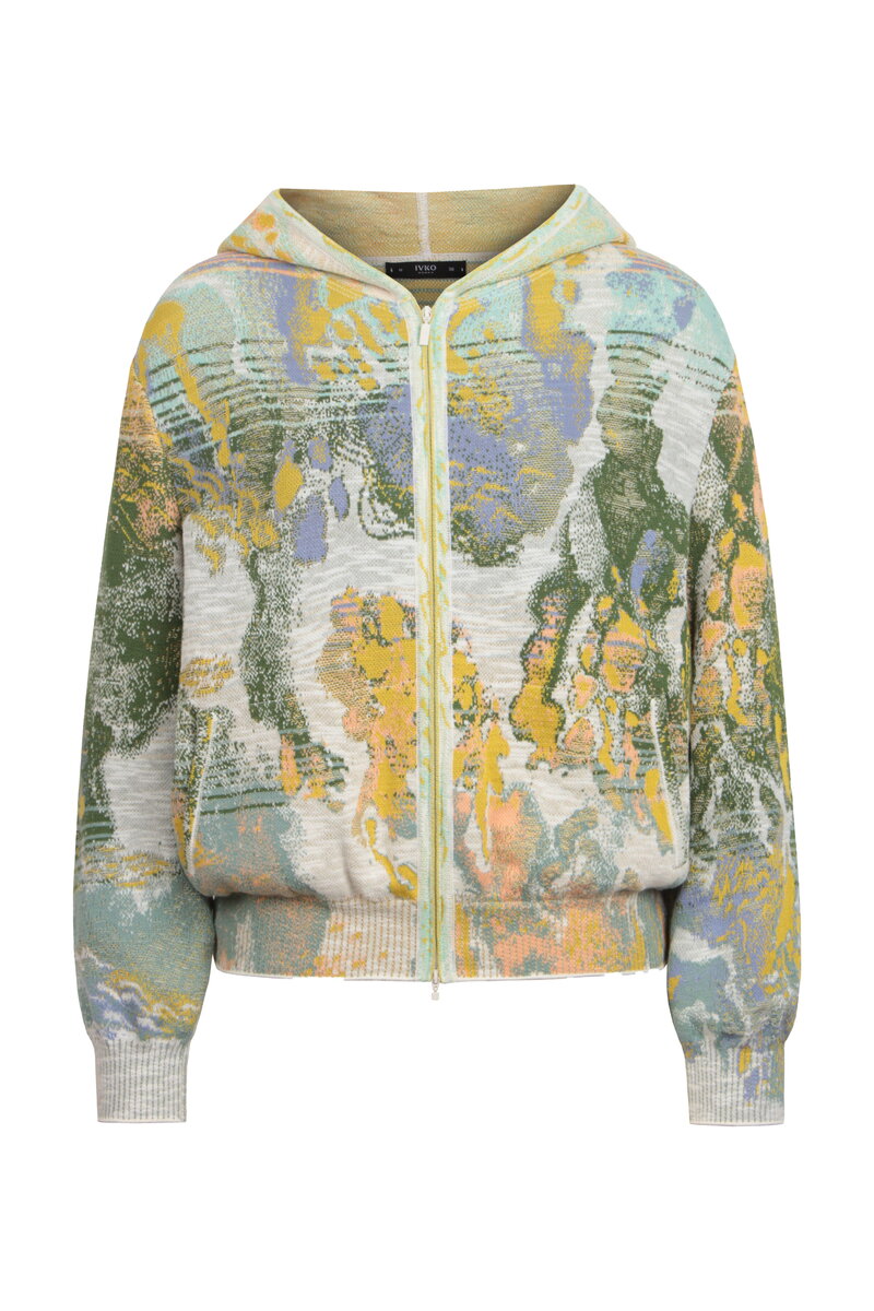 Bomberjacke mit Kapuze, Terrain Motiv