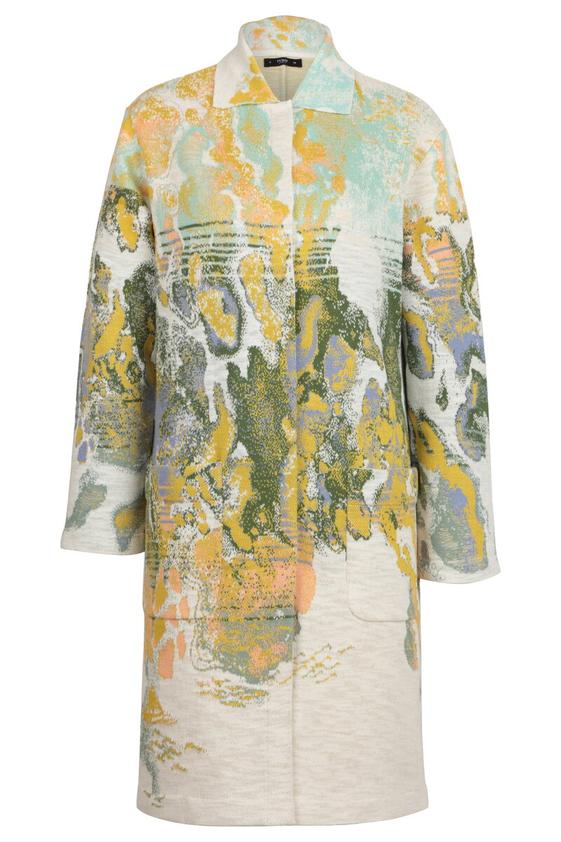 Jacquard Coat, Terrain Pattern