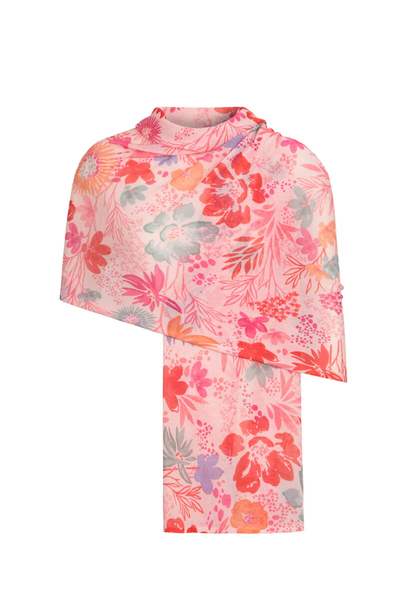 Bedrucktes Halstuch, Floral Motiv