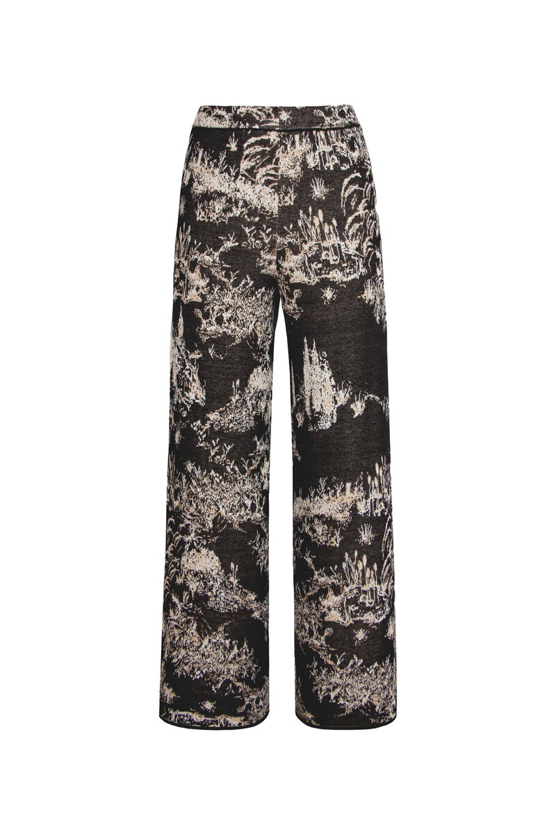 Jacquard Pants, Garden Nostalgic Pattern