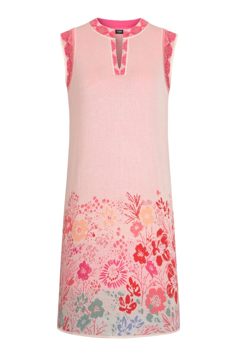 Ärmelloses Kleid, Floral Motiv