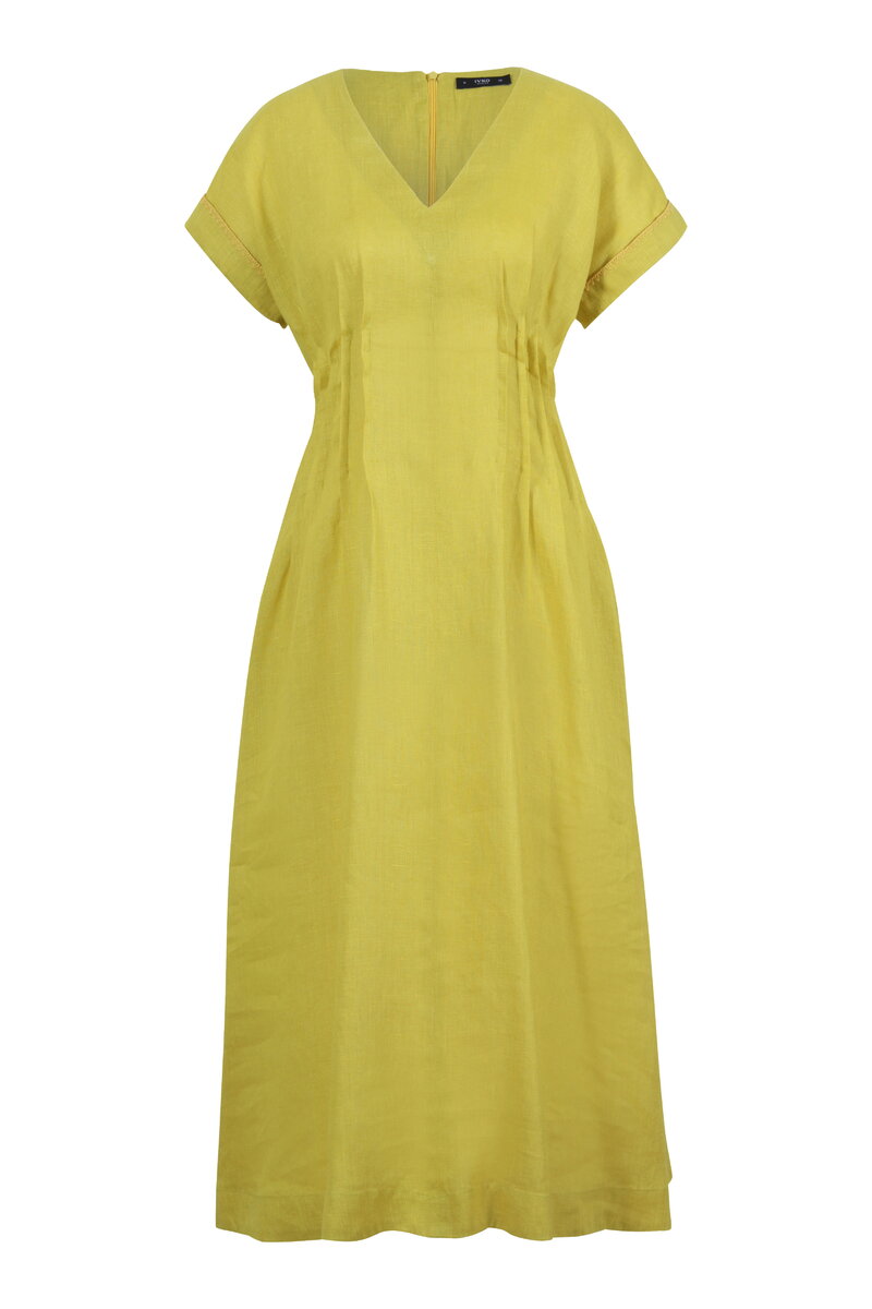 a line dress for women casual Karen Kane Women's Short Sleeve A-Line Dress, Navy Blue, Small