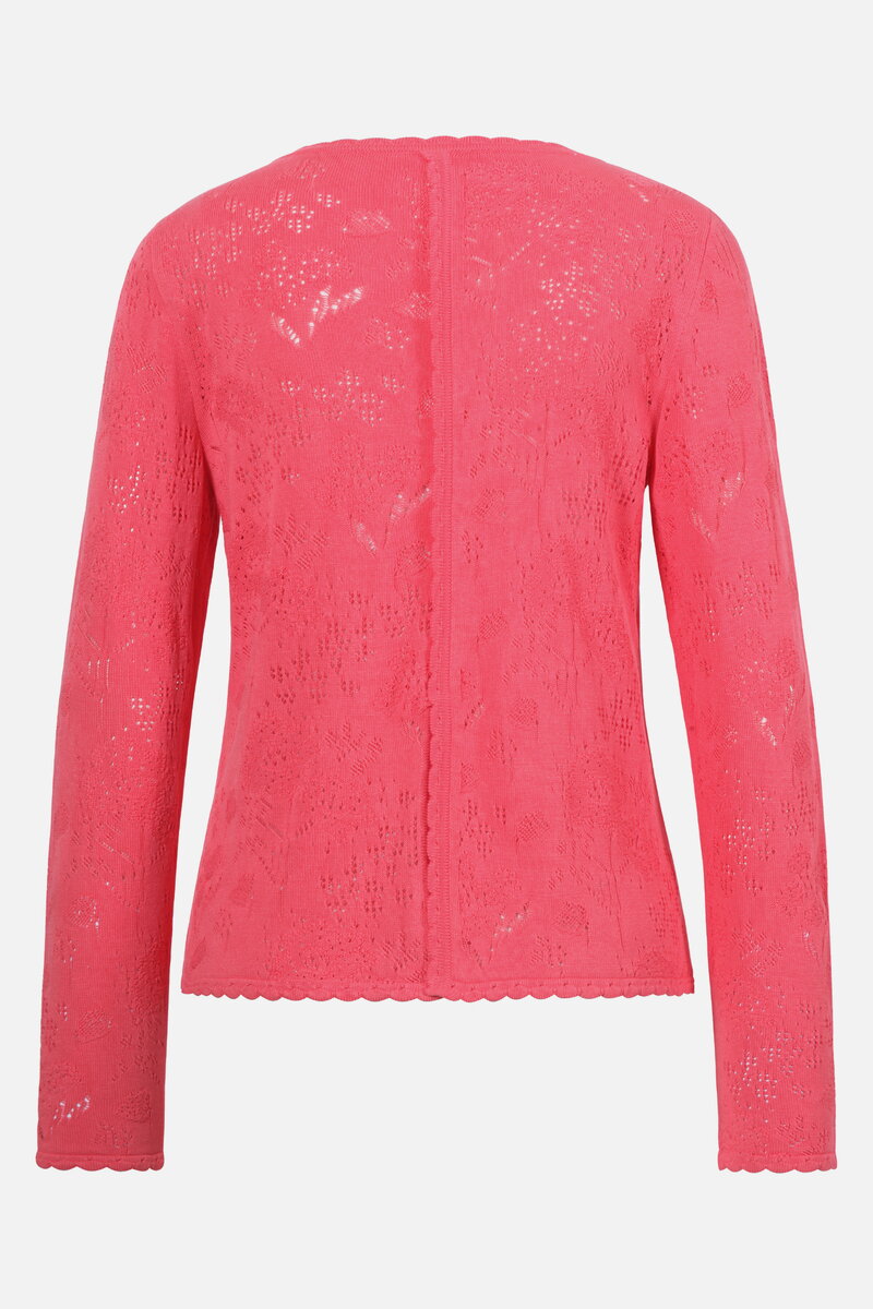 Solid Pullover O-Neck, Structure Pattern