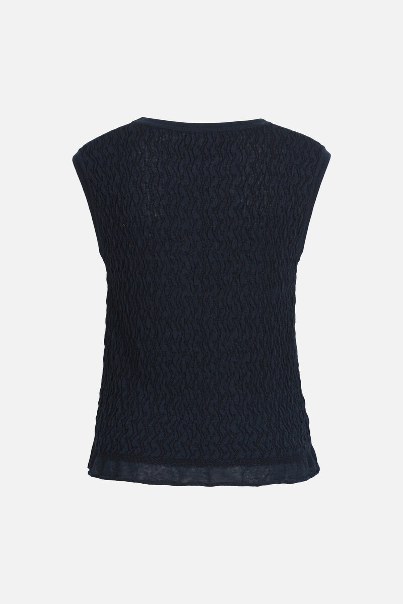 Sleeveless Pullover, Structure Pattern