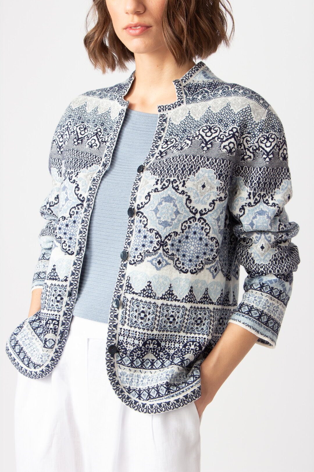 Jacquard Jacket, Morocco Pattern