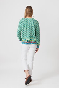 Jacquard Cardigan, Mix&Match Pattern