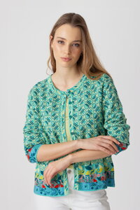 Jacquard Cardigan, Mix&Match Pattern