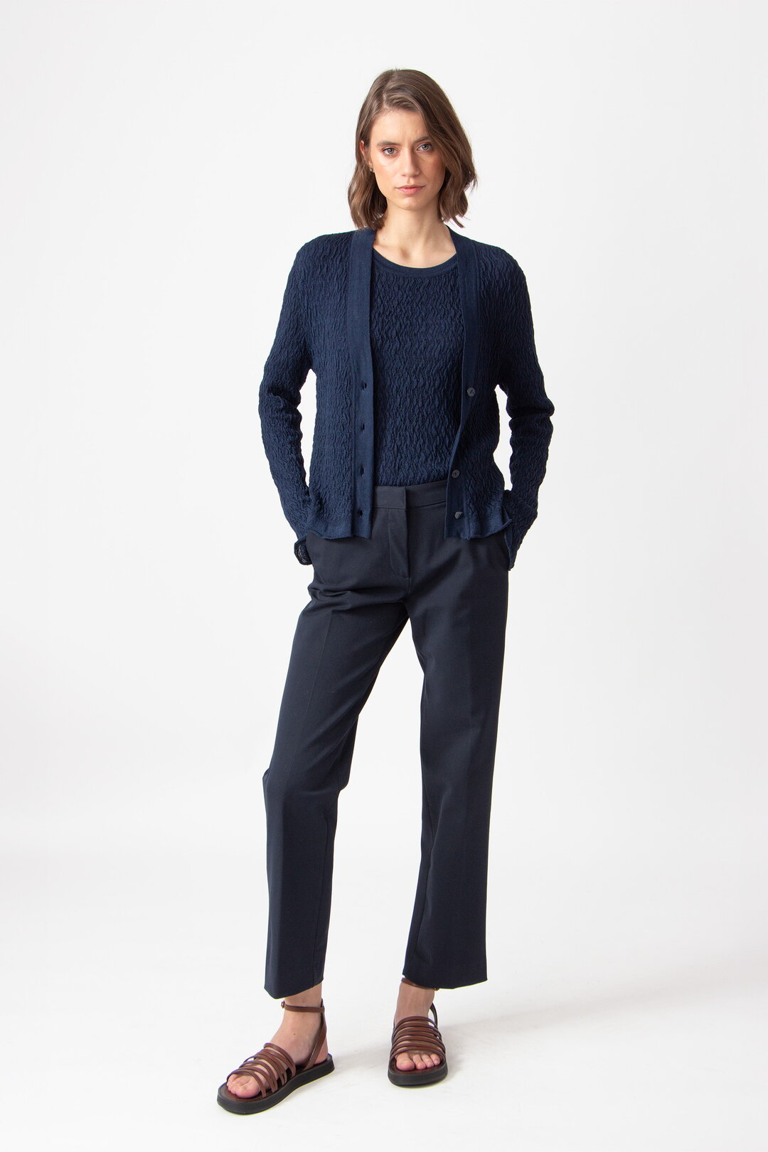 Cardigan V-Neck, Structure Pattern