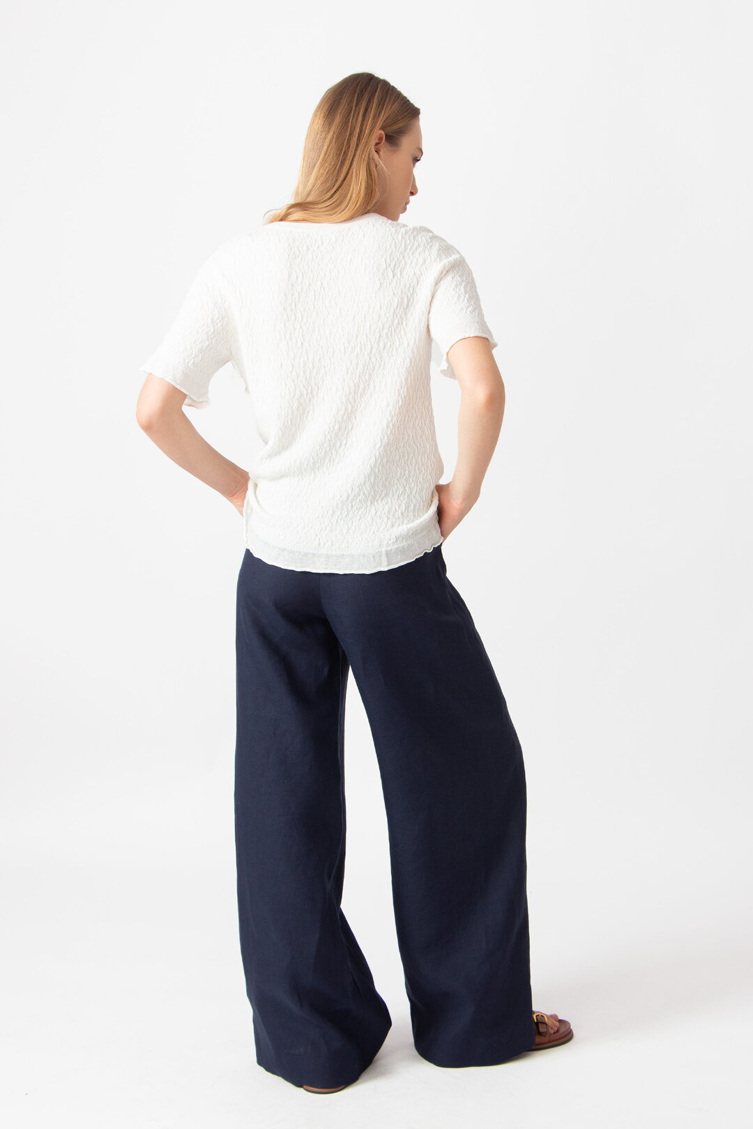 O-Neck Pullover, Structure Pattern