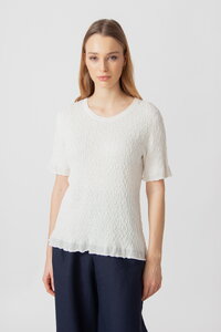 O-Neck Pullover, Structure Pattern