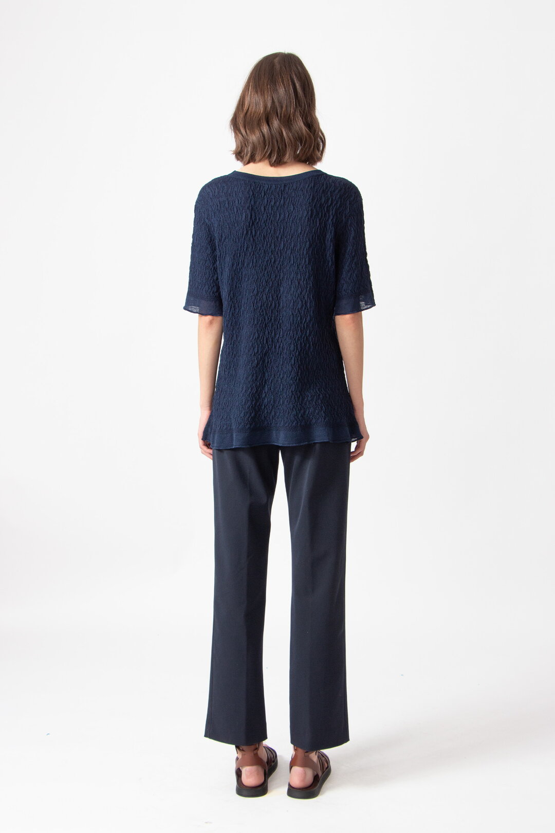 O-Neck Pullover, Structure Pattern