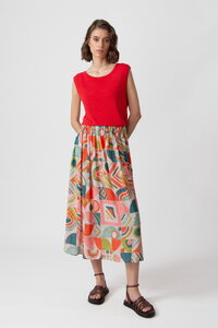 Printed Midi Skirt, Mix&Match Motif