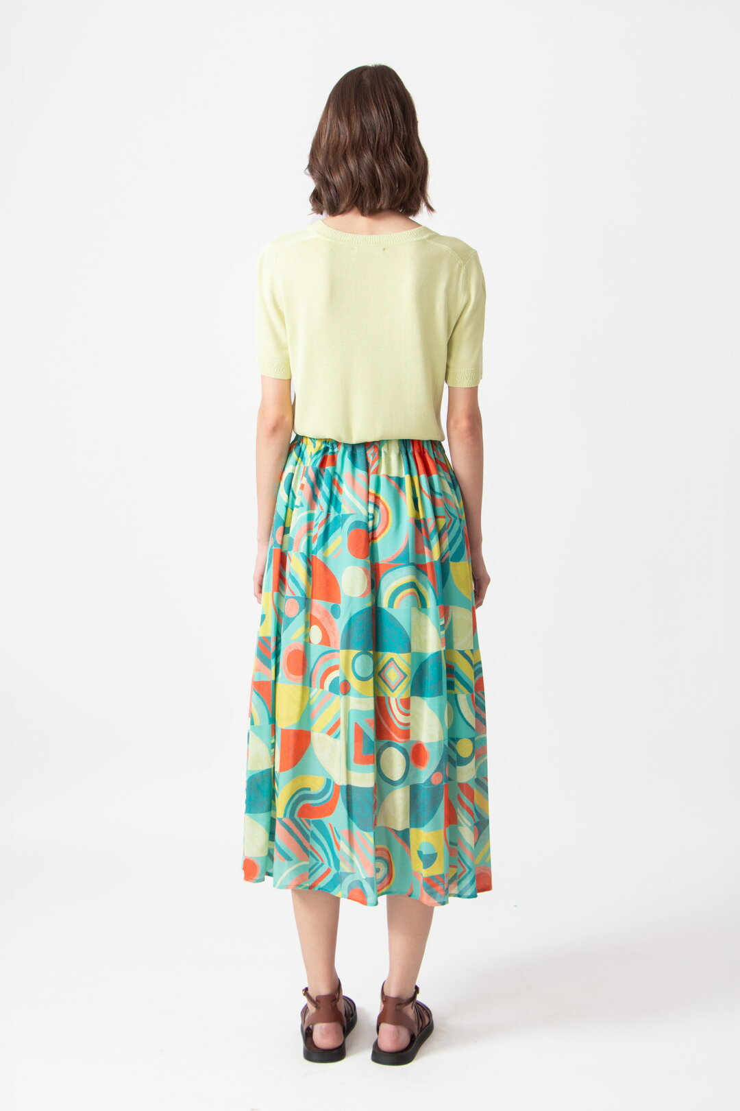 Printed Midi Skirt, Mix&Match Motif